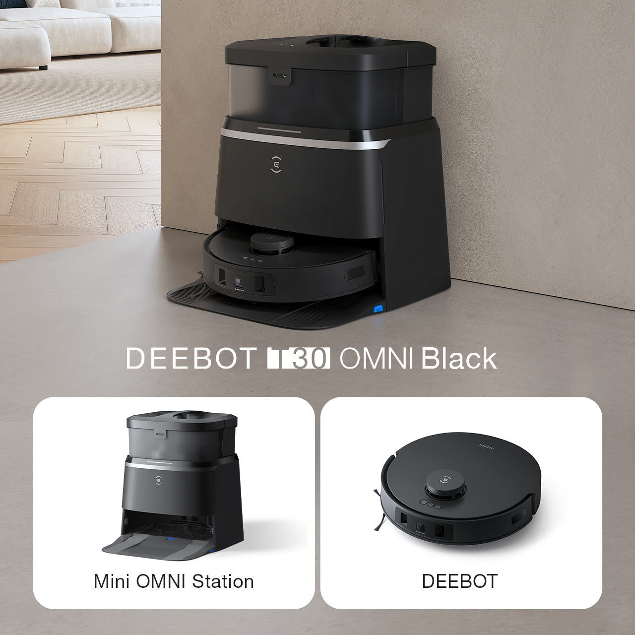 DEEBOT T30 OMNI Schwarz
