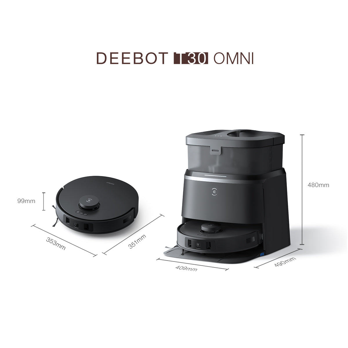 DEEBOT T30 OMNI Schwarz