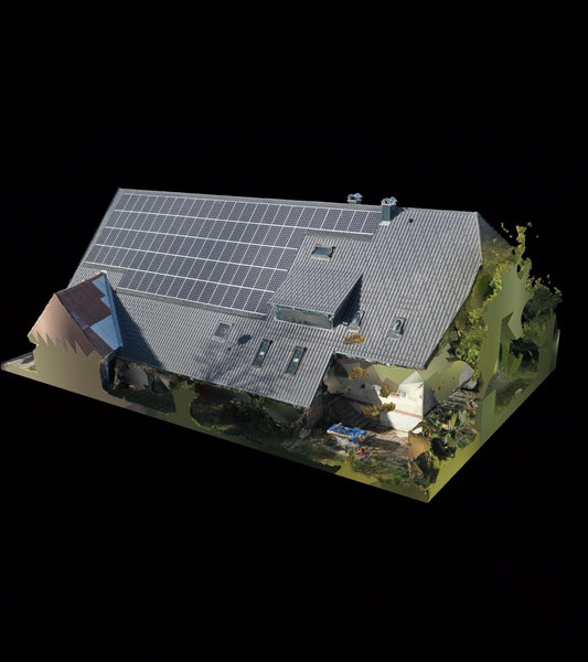 DIN-Zertifizierte Dachvermessung inkl. 3D-Modell & Vermessungsbericht mit Vermessungsdrohne