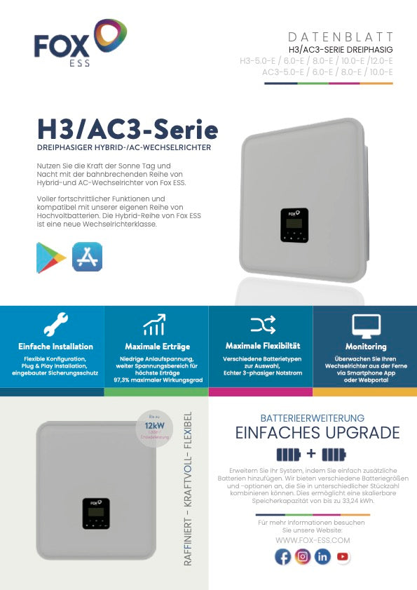 FoxESS H3/AC3 Hybrid-Wechselrichter
