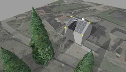DIN-Zertifizierte Drohnenvermessung inkl. 3D-Modell und Photovoltaikplanung